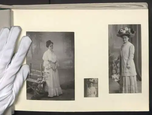 Fotoalbum mit 110 Fotografien, Hans Hertlein AG Fahrrad - & Maschinen-Fabrik Dresden, Hochrad, Radfahrclub, Orden