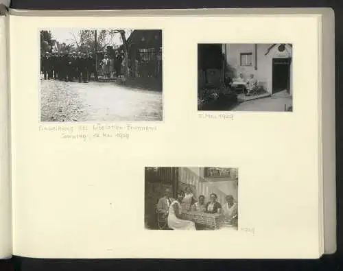 Fotoalbum mit 110 Fotografien, Hans Hertlein AG Fahrrad - & Maschinen-Fabrik Dresden, Hochrad, Radfahrclub, Orden