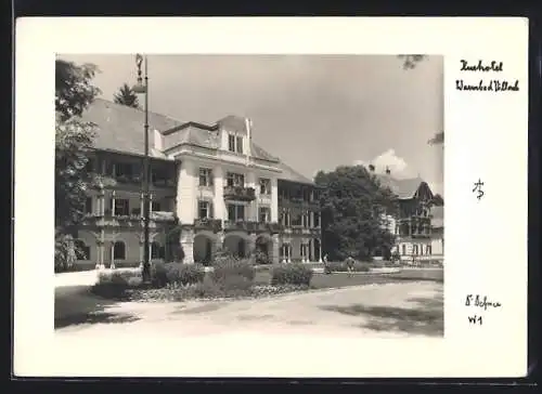 Foto-AK Adalbert Defner: Villach, Partie am Kurhotel