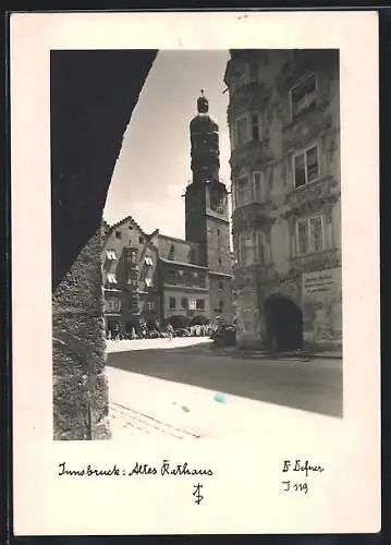 Foto-AK Adalbert Defner: Innsbruck, Altes Rathaus