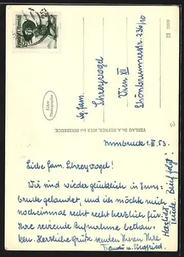 Foto-AK Adalbert Defner: Innsbruck, Altes Rathaus