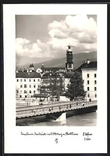 Foto-AK Adalbert Defner: Innsbruck, Ottoburg und Stadtturm