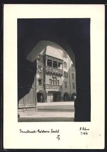 Foto-AK Adalbert Defner: Innsbruck, Goldenes Dachl