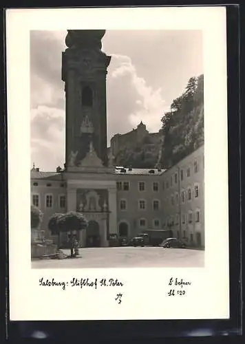 Foto-AK Adalbert Defner: Salzburg, Stifthof St. Peter