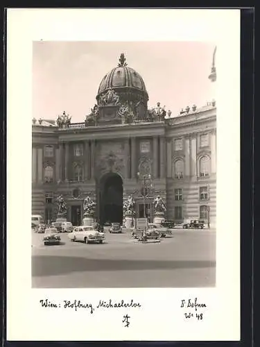 Foto-AK Adalbert Defner: Wien, Hofburg, Michaelertor