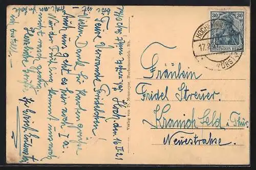 AK Hochemmerich a. Rhein, Partie in der Mittelstrasse