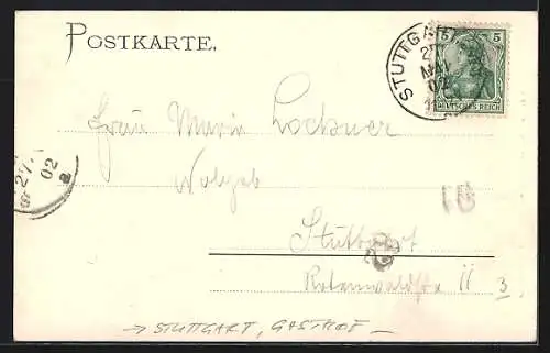 AK Stuttgart, Gasthaus Jägerhaus