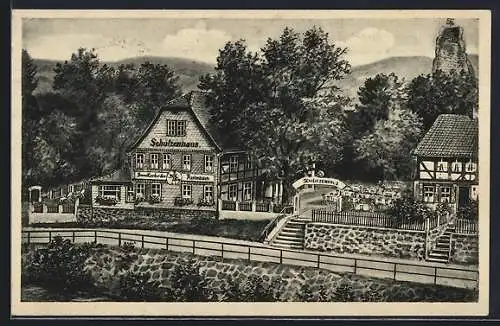 AK Osterode a. Harz, Gasthaus Schützenhaus, Bes. Gottfried Paul