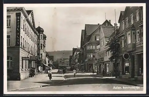 AK Aalen, Hotel Olga in der Bahnhofstrasse