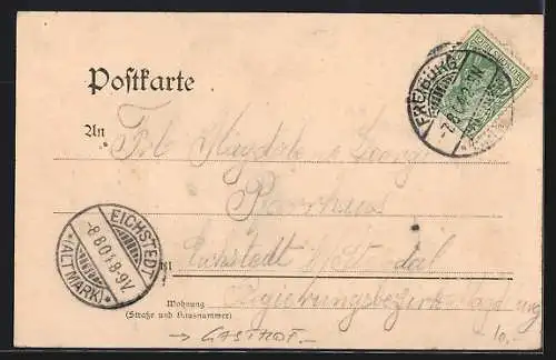 AK Freiburg i. Br., Gasthof Jägerhäusle, mit Aussentischen
