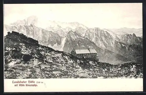 AK Landshuter Hütte mit Umgebung
