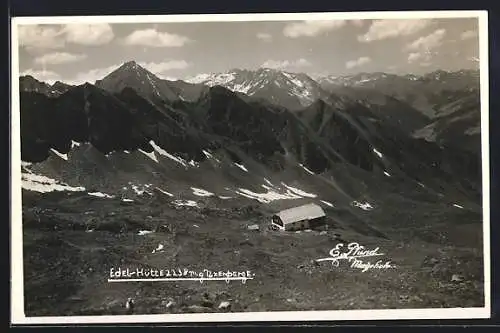 AK Edel-Hütte, Berghütte geg. d. Tuxerberge