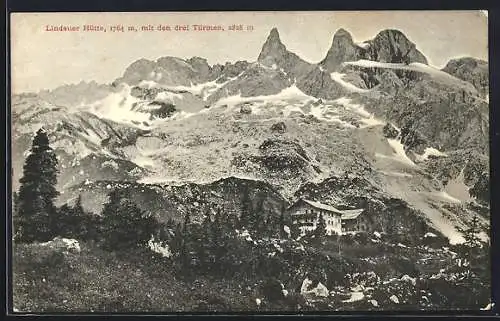 AK Lindauer Hütte mit den drei Türmen