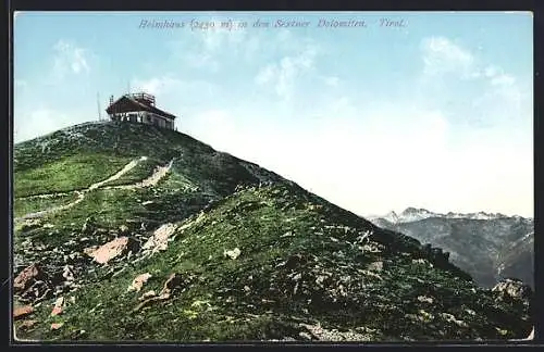 AK Helmhaus, Berghütte in den Sextner Dolomiten