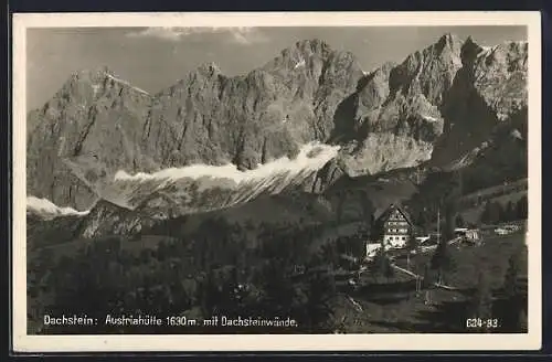 AK Austriahütte mit Dachsteinwände