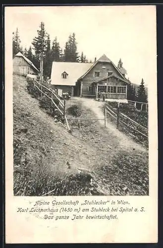 AK Berghütte Karl Lechnerhaus am Stuhleck bei Spital a. S.