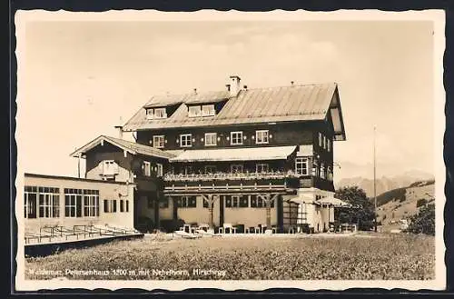 AK Waldemar Petersenhaus mit Nebelhorn, Hirschegg