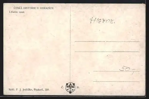 AK Tschechische Geschichte in Bildern, Libusin soud