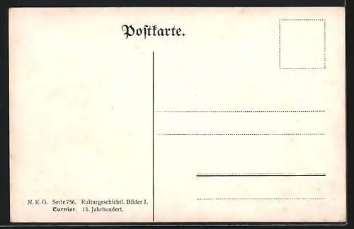 AK Turnier, Ritter beim Lanzenkampf