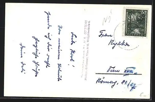 AK Unter Olberndorf, Panorama mit Kirche