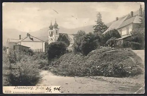 AK Thenneberg /N.-Oe, Ortspartie mit Kirche