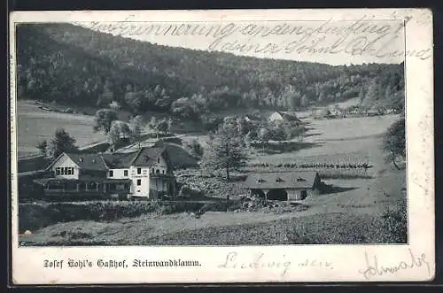 AK Steinwandklamm, Josef Kohl`s Gasthof