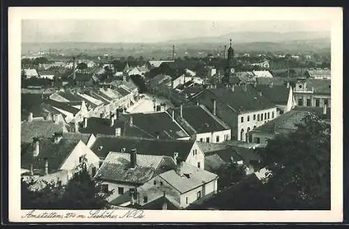 AK Amstetten, Ortspartie aus der Vogelschau