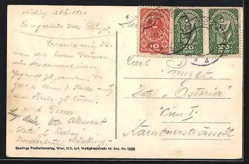 AK Vorderbrühl, Teilansicht mit Hotel zwei Raben