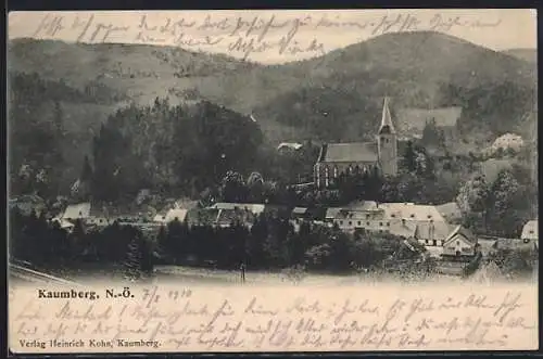 AK Kaumberg /N.-Ö., Teilansicht mit Kirche