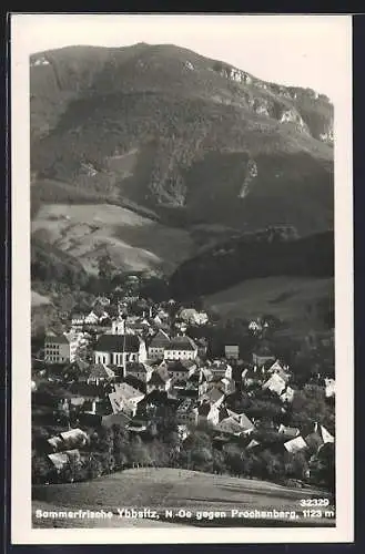 AK Ybbsitz, Ortsansicht gegen Prochenberg