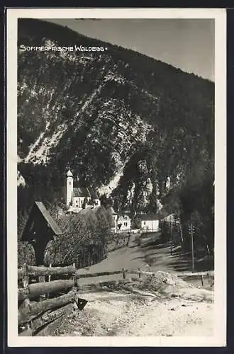 AK Waldegg an der Piesting, Blick zur Kirche