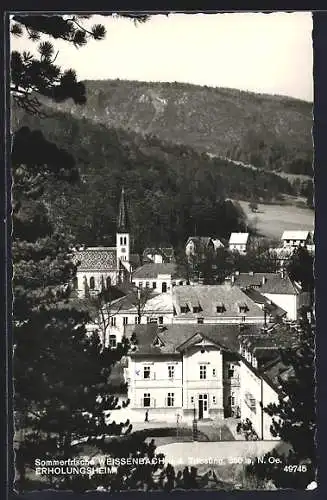 AK Weissenbach a. d. Triesting, Erholungsheim und Kirche