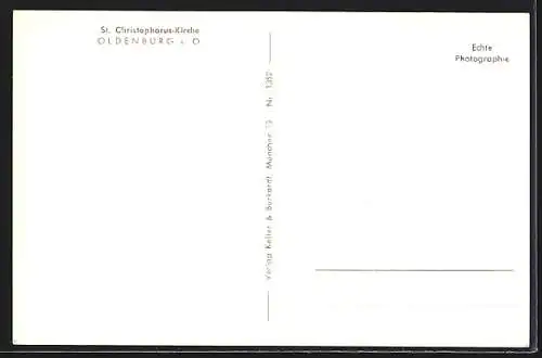 AK Oldenburg i. O., St. Chritophorus-Kirche, Innenansicht