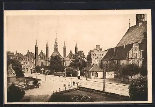 AK Lübeck, Heiligen-Geist-Hospital und Geibelplatz