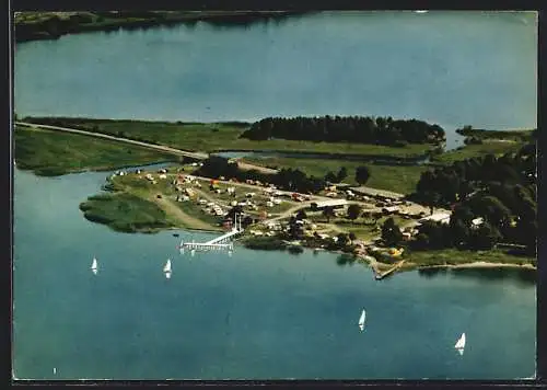 AK Haddeby /Schleswig, Campingplatz am Ufer der Schlei