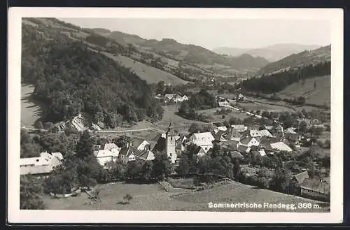 AK Randegg, Ortsansicht mit Umgebung