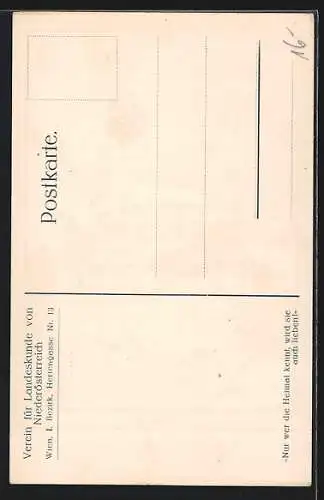 Künstler-AK Gmünd, Ortsansicht im WInter mit Kirche