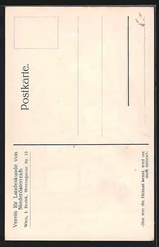 Künstler-AK Horn, Partie mit Alt-Öttinger Kapelle