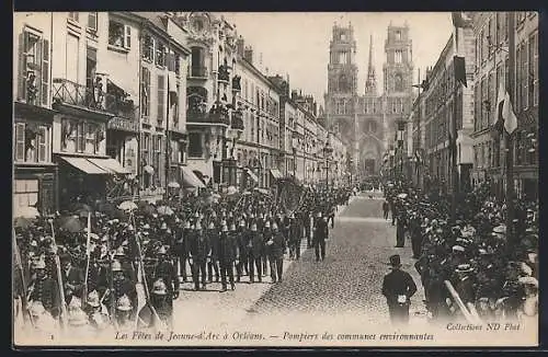AK Orléans, Les Fetes de Jeanne D`Arc-Pompiers des communes environnantes, Feuerwehr