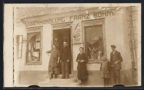 AK Warenhandlung Franz Böhm