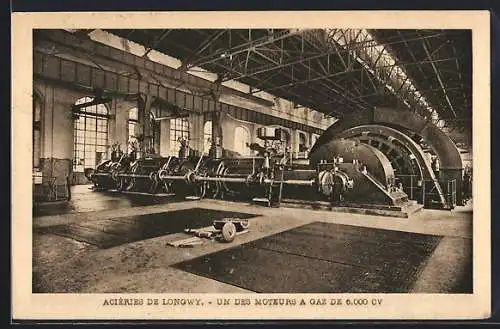 AK Longwy, Acieries, Un des Moteurs a Gaz de 6.000 CV