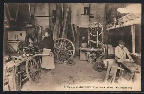 AK L`Abbaye d`Aiguebelle, Les Ateliers-Charronnerie, Wagnerei