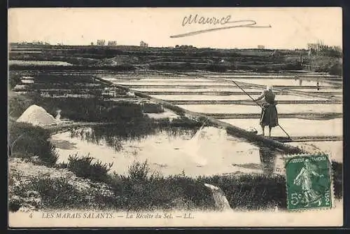 AK Les Marais Salants, La Rècolte du Sel, Salzernte