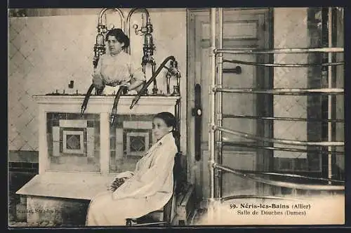 AK Nèris-les-Bains, Salle de Douches-Dames, Badekultur