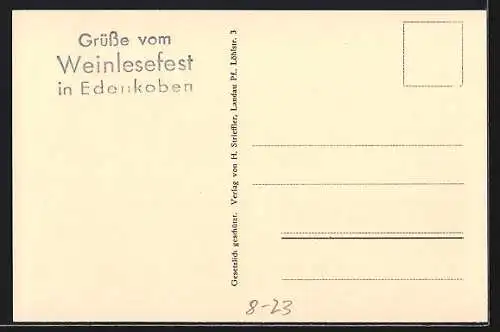 AK Bauern bei der Weinlese