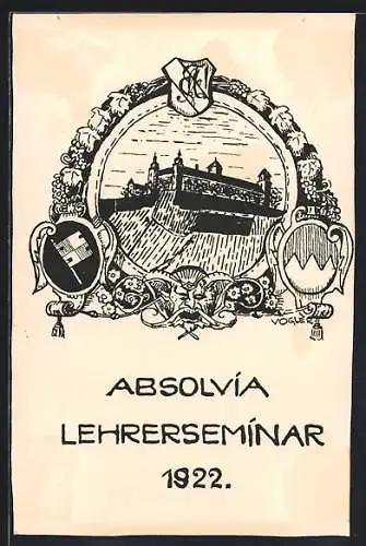 AK Absolvia Lehrerseminar 1922