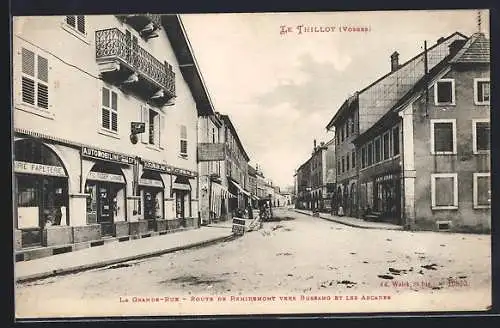 AK Le Thillot /Vosges, La Grande Rue, Rote de Remiremont vers Bussang et les Arcades