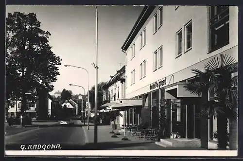 AK Gornja Radgona, Hotel mit Strassenpartie