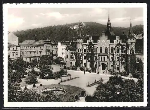 AK Waldenburg, Blick auf den Rathausplatz