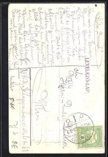 AK Fredd Bernardi sitzt am Tisch, Komiker